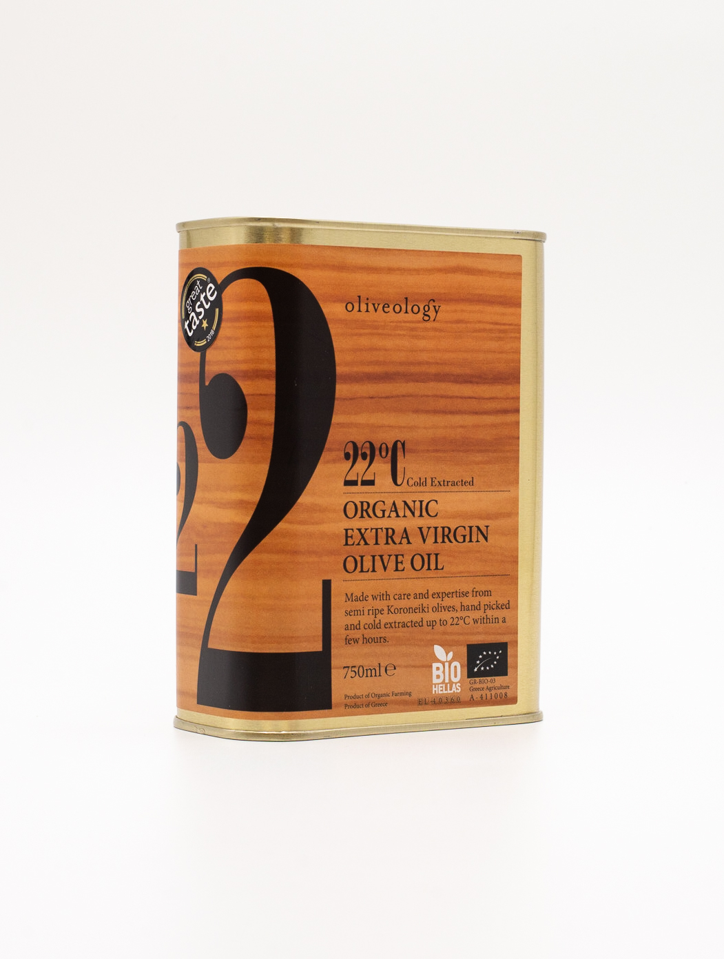 22°C Organic Extra Virgin Olive Oil