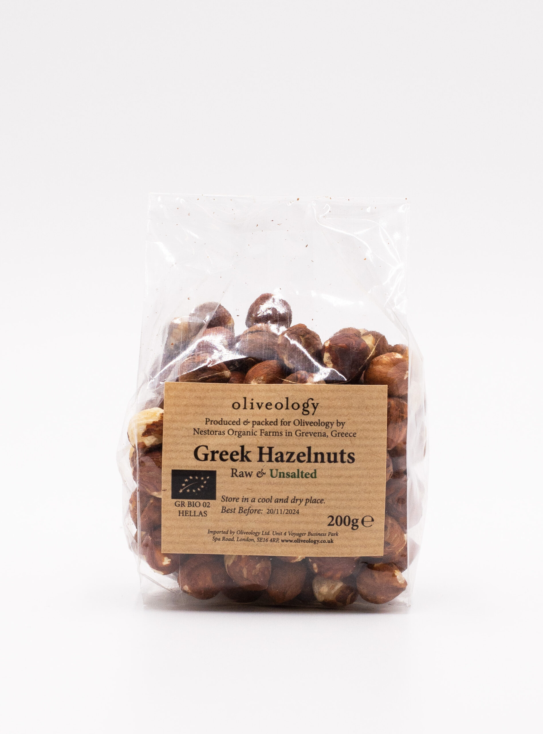 Greek Hazelnuts - Raw & Unsalted