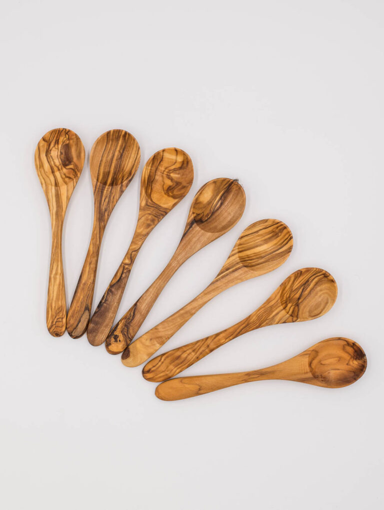 Olive Wood Small Spoon Oliveology Organic Artisan Products   Small Detail 768x1018 