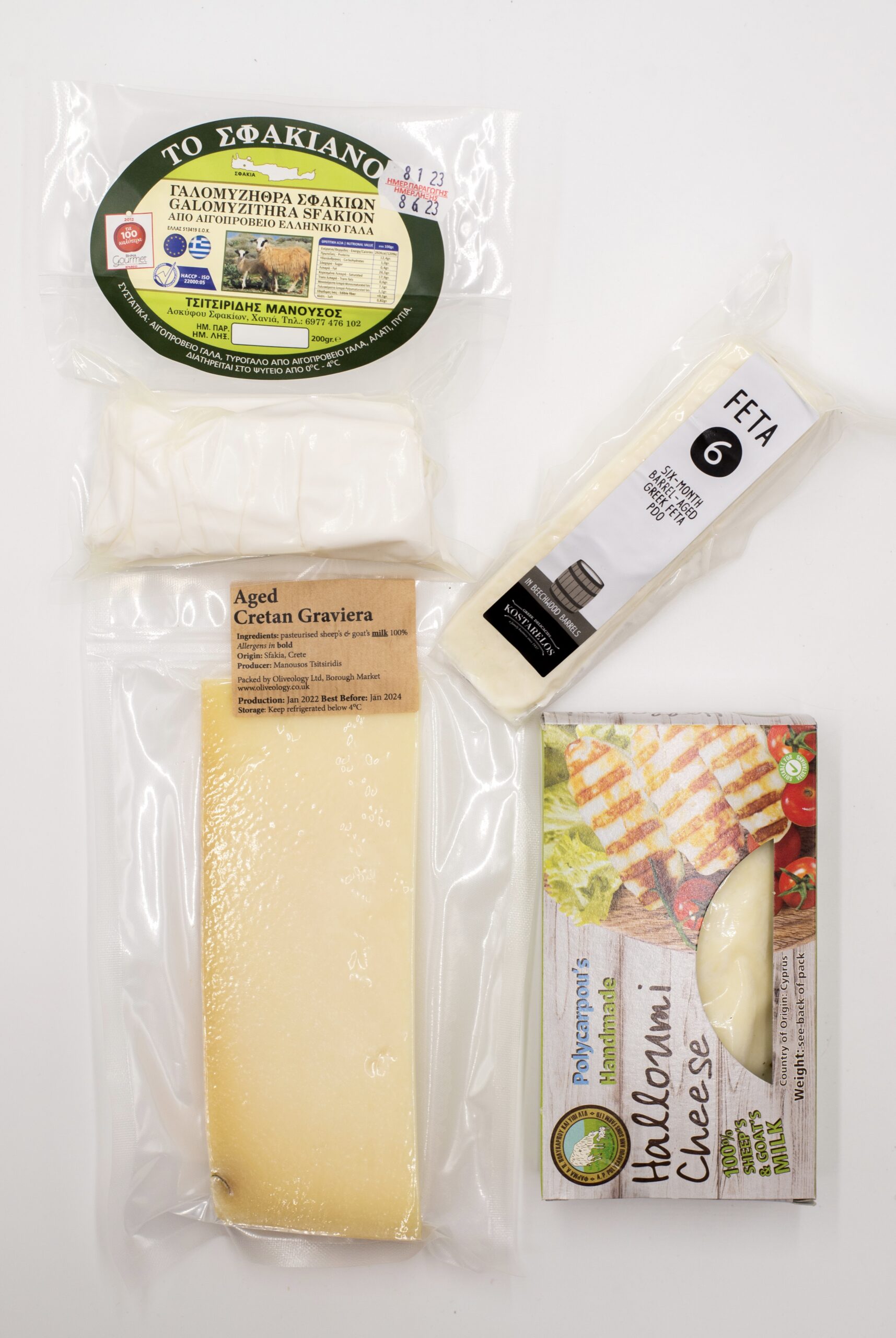 Classic Greek Cheese Selection