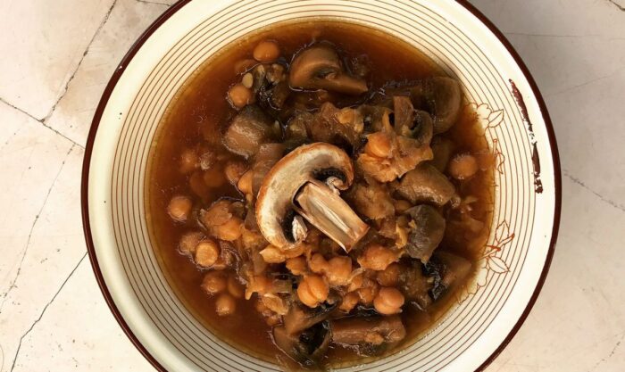 Chickpea Stew with Mushrooms <i>&</i> Truffles