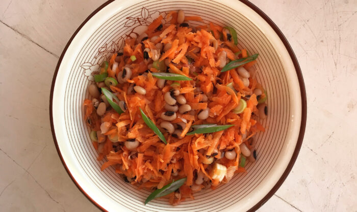 Blood Orange, Carrot <i>&</i> Black Eye Bean Salad